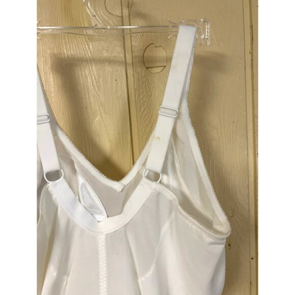 36C Long Tall Torso Shaper Shapewear White Extra Firm Control Compression NEW - Picture 11 of 15